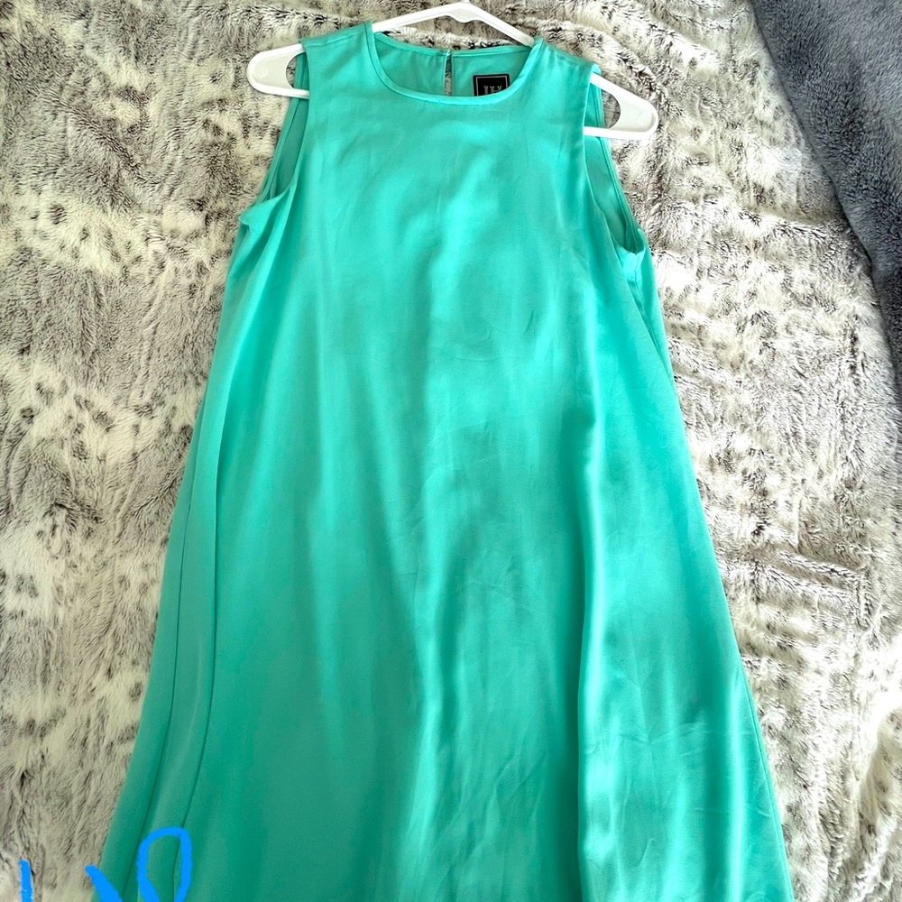 Teal green knee length dress- Size: 4- Petite Women’s